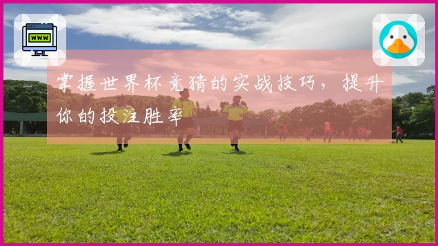 掌握世界杯竞猜的实战技巧，提升你的投注胜率